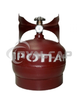 Баллон газовый стальной с вентилем баллонным Крым, 5 л