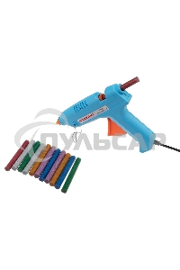 Клеевые стержни Rexant, Ø11 мм, 100 мм, цветные с блестками, 12 шт., блистер