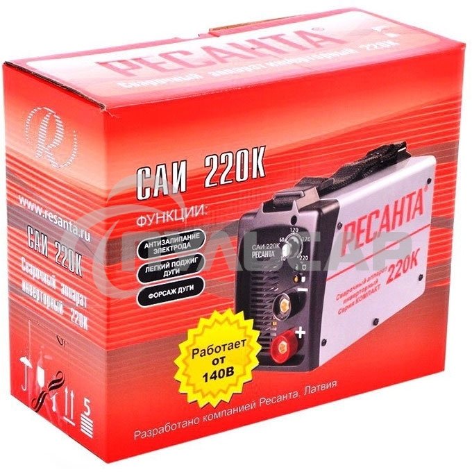 Сварочный аппарат компакт Ресанта САИ 220К 65/37