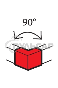 Угол внешний 100х50мм фикс. METRA Leg 638012