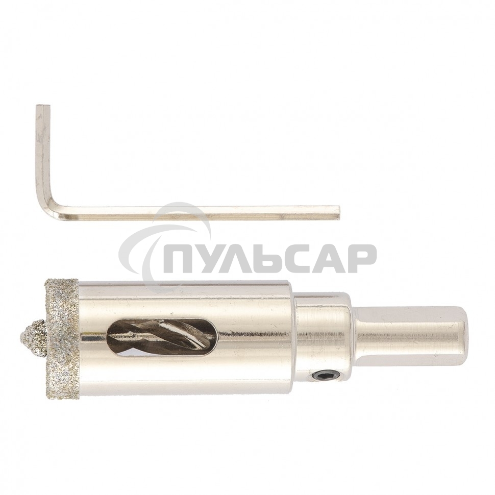 Сверло алмазное Matrix по керамограниту, 18 х 67 мм, 3-гранный хвостовик