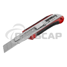 Нож Matrix, 25 мм, выдвижное лезвие, усиленная метал. направляющая, метал. обрезин. ручка