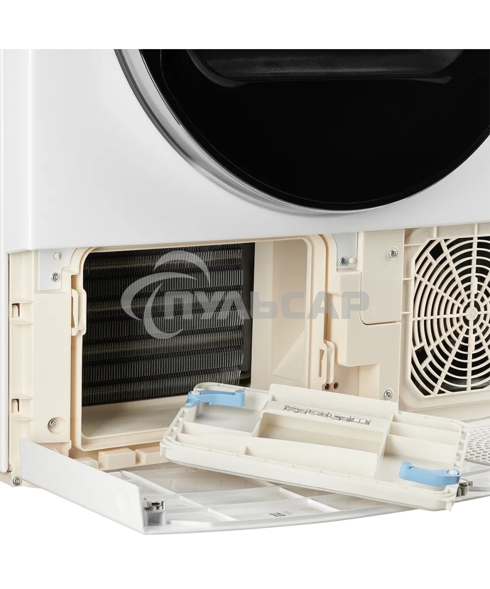 Сушильная машина Kuppersberg DM 560 W белый, 8 кг, сушка - конденсационная, программ - 15, 59.5 x 84.5 x 56.6 см