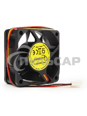 Вентилятор для корпуса Gembird 7778 черный, 60 мм, 4000 об/мин, 25 дБ, 3 pin