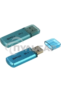 Флешка USB Silicon Power R/W 64 Gb Helios 101 SP064 Gb,UF2101V1B USB 2.0 синий