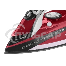 Утюг Centek CT-2344 RED 2400Вт, керамическая подошва, мощный паровой удар, самоочистка, 330мл