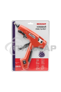 Пистолет клеевой Rexant, 200 Вт, Ø11 мм, 