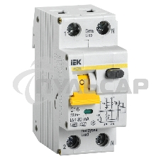 Выключатель автоматический дифференциального тока 2п (1P+N) C 16А 30мА тип A 6кА АВДТ-32 ИЭК MAD22-5-016-C-30