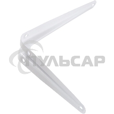 Кронштейн угловой с ребром 300 х 350 мм, белый Сибртех