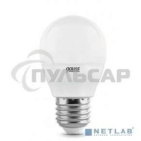 Лампа светодиодная LED Gauss Elementary Шар 10W E27 920lm 4100K 1/10/100 0