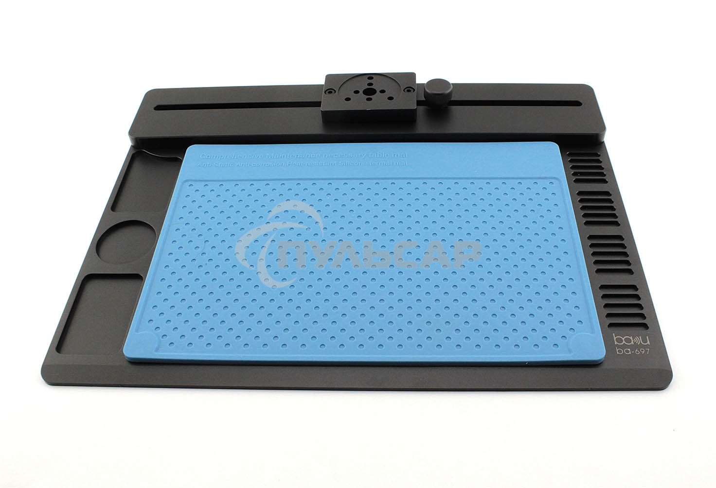 Алюминиевая платформа для микроскопа с ковриком для пайки BAKU BA-697