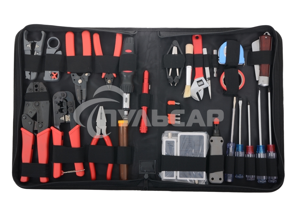 Монтажный инcтрумент Gembird TK-NETWORK Набор инструментов, 31 предмет, ret