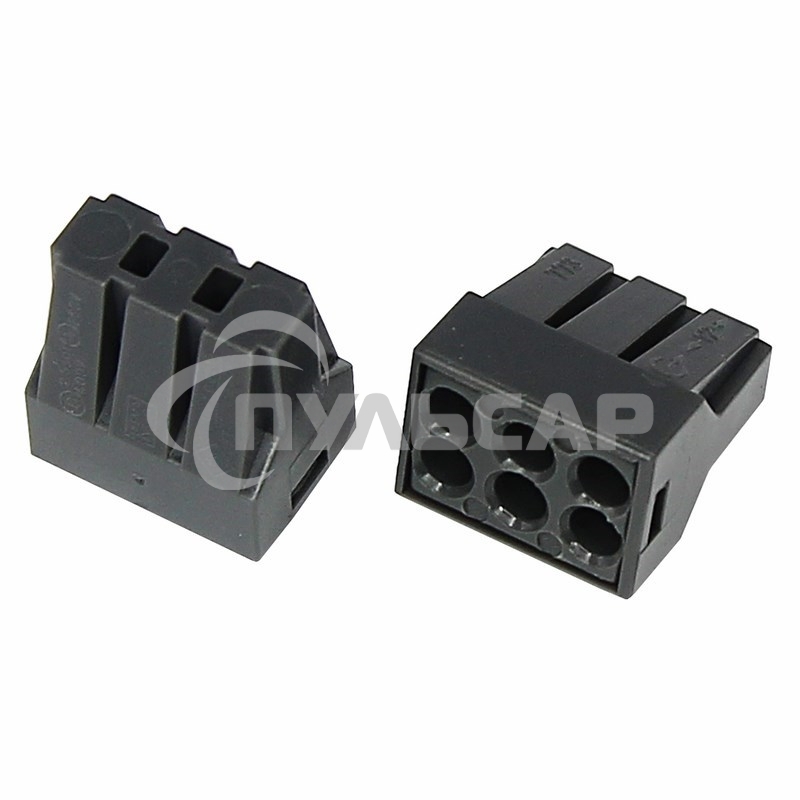 Соединительная клемма с пастой, 6-и проводная до 2,5 мм², (5шт.) Rexant