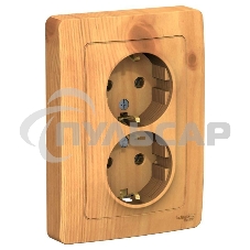 Розетка 2-м СП BLANCA 16А 250В без шторок с заземл. ясень SchE BLNRS001025 Розетка 2-м СП BLANCA 16А 250В без шторок с заземл. ясень SchE BLNRS001025