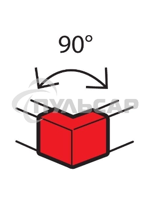 Угол внешний 100х50мм фикс. METRA Leg 638012