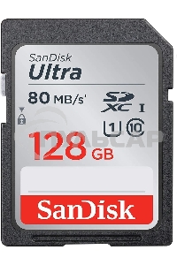 Флеш карта SD 128GB SanDisk SDXC Class 10 UHS-I Ultra 120MB/s
