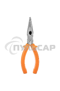 Длинногубцы Classic, 160 мм, прямые шлифованные, пластмассовые рукоятки Sparta
