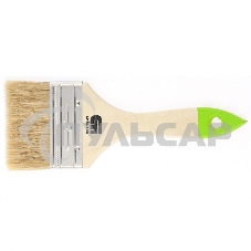 Кисть плоская 75 мм, натуральная щетина, деревянная ручка Сибртех Кисть плоская 75 мм, натуральная щетина, деревянная ручка Сибртех