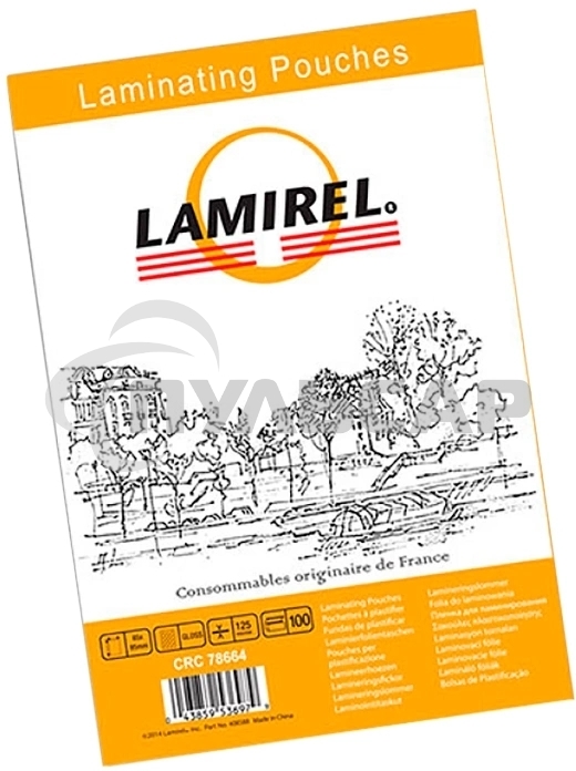Пленка для ламинирования Fellowes 125мкм (100шт) 105x75мм Lamirel (LA-78663)