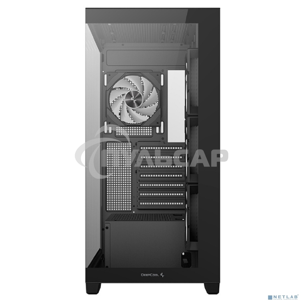 Компьютерный корпус Deepcool CG580 4F черный без БП ATX 6x120мм 3x140мм 2xUSB 3.0 audio bott PSU