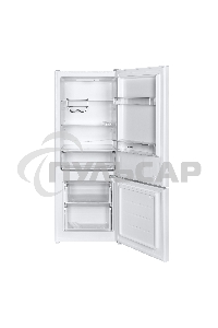 Холодильник Maunfeld MFF144SFW белый глянц. двухкамерный 154/52л морозилка снизу, ручная разморозка