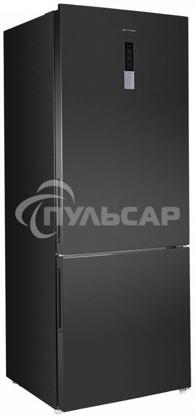 Холодильник Maunfeld MFF1857NFSB черный мат. инвертер двухкамерный 336/117л морозилка снизу