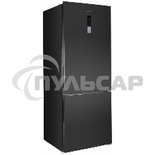 Холодильник Maunfeld MFF1857NFSB черный мат. инвертер двухкамерный 336/117л морозилка снизу