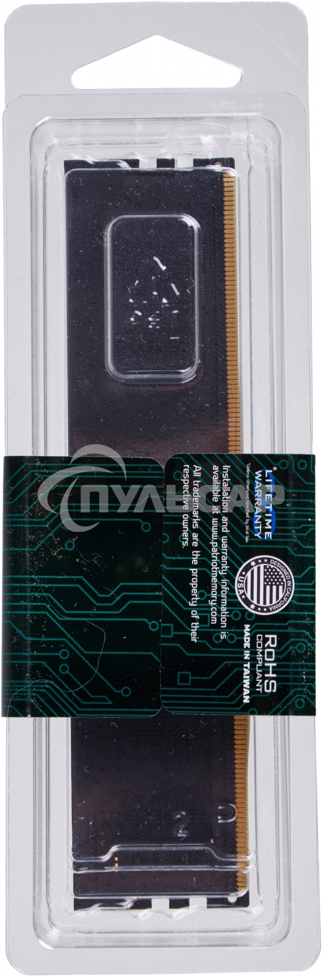 Оперативная память Patriot Signature, DDR5, 8Gb (1x8 Gb), 4800 MHz, CL40, DIMM