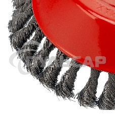 Щетка Matrix для УШМ, 150 мм, М14, Чашка, крученая проволока 0,35 мм