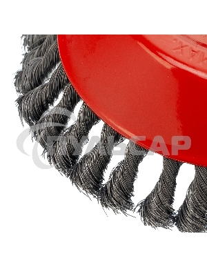 Щетка Matrix для УШМ, 150 мм, М14, Чашка, крученая проволока 0,35 мм