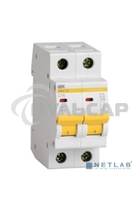 Выключатель автоматический модульный 2п C 25А 4.5кА ВА47-29 ИЭК MVA20-2-025-C