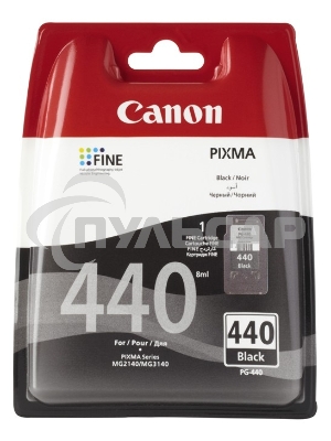 Картридж струйный Canon PG-440 5219B001 черный для Canon MG2140/3140