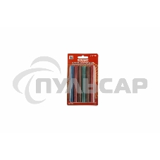 Клеевые стержни Rexant, Ø11 мм, 100 мм, цветные, 12 шт., блистер