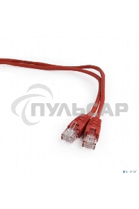Патч-корд UTP Cablexpert кат.5e, 0.5м, литой, многожильный (красный)