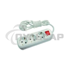 Удлинитель 3х2м с заземл. с выкл.16А IP20 Makel MGP212