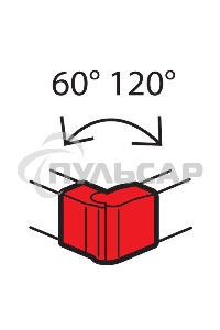 Внешний изменяемый угол Legrand 638022 - от 60° до 120° - для кабель-каналов Metra 85x50