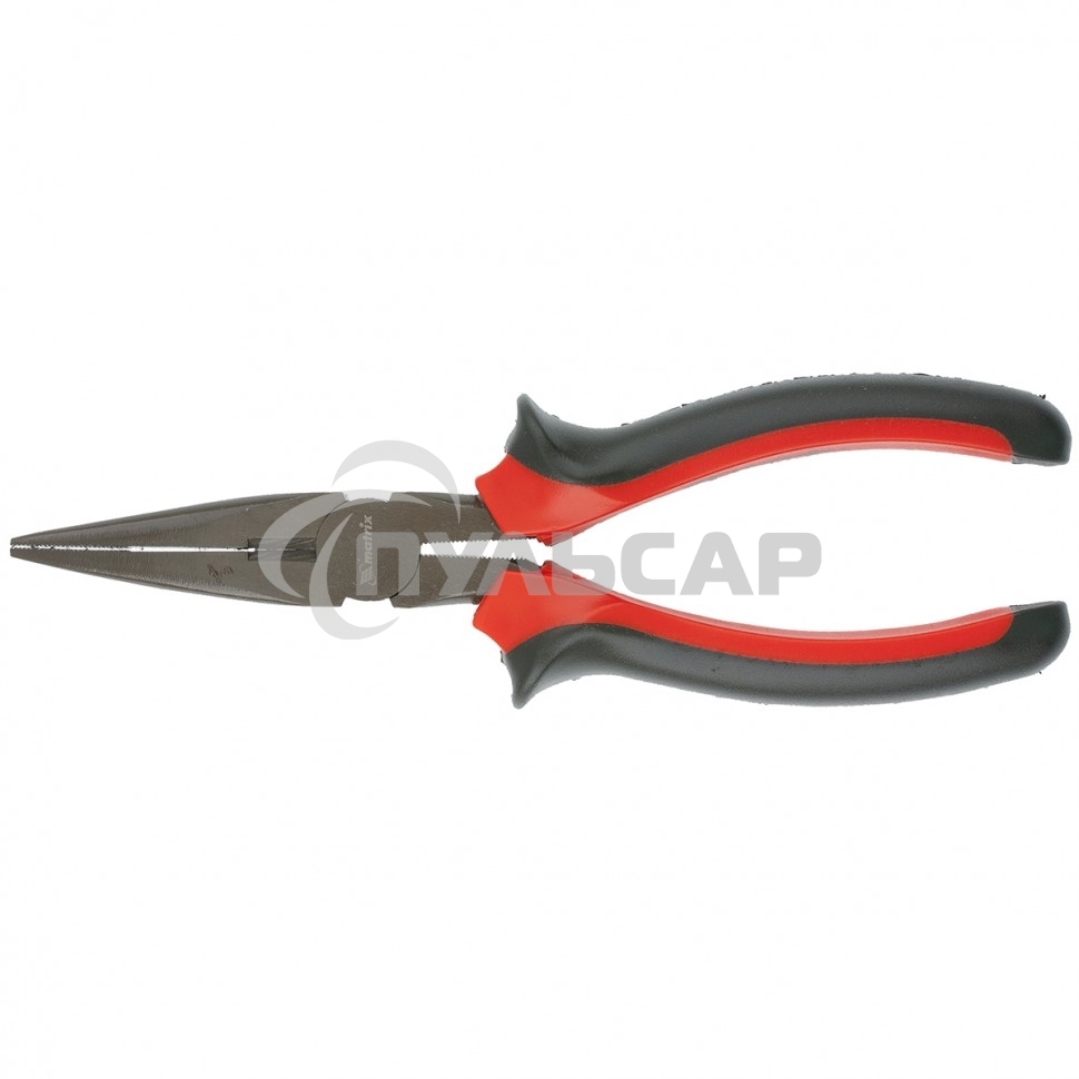 Длинногубцы Matrix черный Nickel, 160 мм, прямые, двухкомпонентные рукоятки