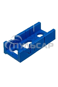 Стусло пластиковое Сибртех синее, 4 угла для запила+пила 450 мм