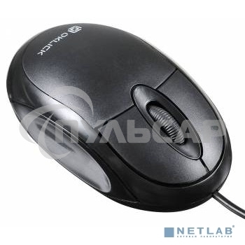 Мышь проводная Oklick 105S черный, 800 dpi, USB, кнопки - 3