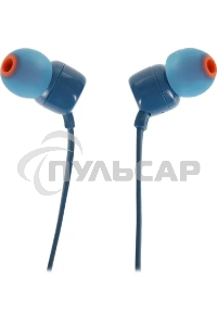 Наушники JBL Tune 110, 3.5 мм, внутриканальные, синий