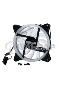 Вентилятор для корпуса Gembird D12025S12L-W черный, 120 мм, 1200 об/мин, 20.5 дБ, 3 pin