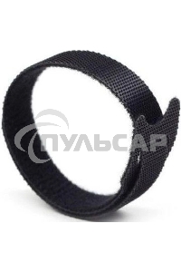 Хомут-липучка Lanmaster LAN-VCM125-BK 125x12мм (упак:20шт) нейлон/полиэтилен внутри помещений черный