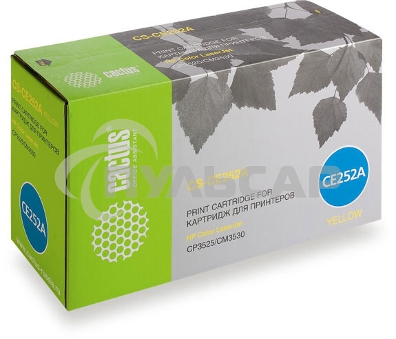 Картридж лазерный Cactus CS-CE252A желтый (7000 стр.) для HP Сolor LaserJet CP3525/CM3530