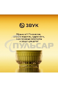 Умная колонка Sber Boom Mini 2 SBDV-00250A Салют черный 5W Mono BT/Wi-Fi