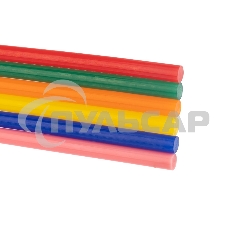 Клеевые стержни Rexant, Ø7 мм, 100 мм, цветные, 12 шт., блистер