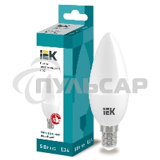 Лампа cветодиодная Iek LLE-C35-5-230-40-E14 ECO C35 свеча 5Вт 230В 4000К E14 IEK
