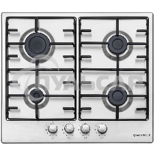 Газовая варочная панель Maunfeld EGHS.64.3ES/G/ • Тип установки: независимая • Управление: фронтальное, переключатели поворотные • Нагревательный элемент: конфорка, 4шт • Мощность конфорок, Вт: 2600, 1700, 1700, 1000• Материал исполнения: нержавеющая стал