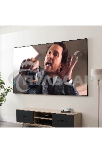 Экран Cinema S'OK 16:9 100' настенно-потолочный, на раме, 221x125см, рама черный бархат, полотно белый ПВХ