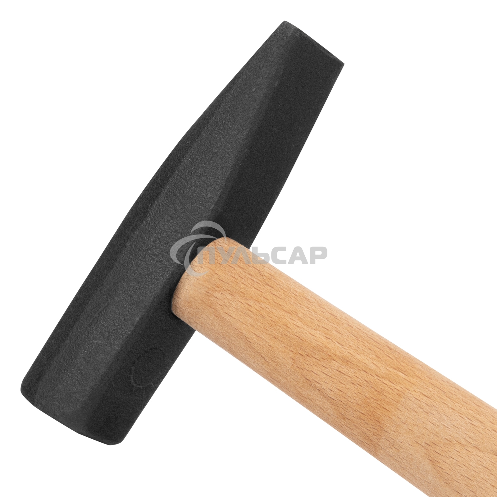 Молоток СИБРТЕХ слесарный, 200 г, квадратный боек, деревянная рукоятка 10211