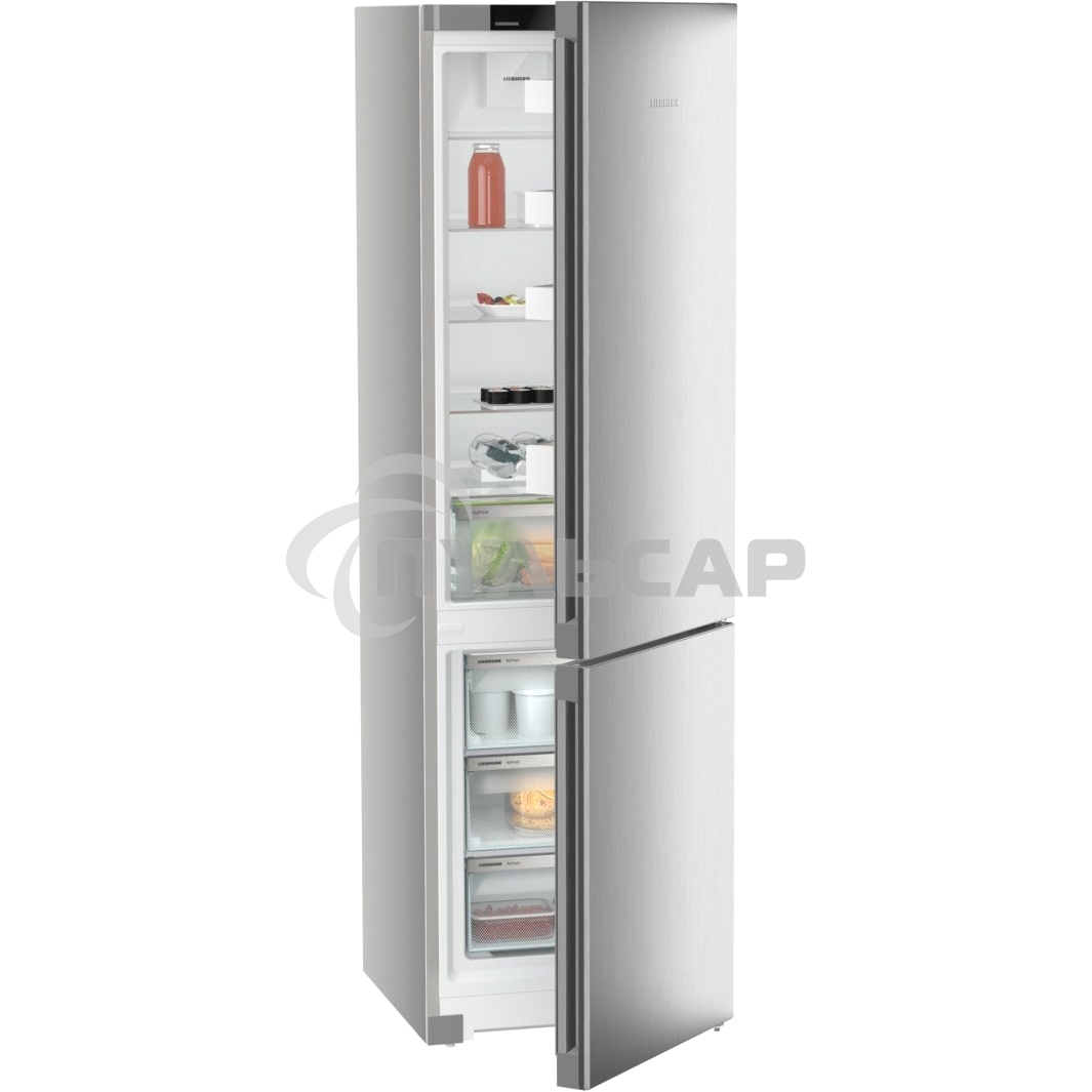 Холодильник Liebherr CNsff 5703 серебристый двухкамерный 266/94л морозилка снизу, капельная система